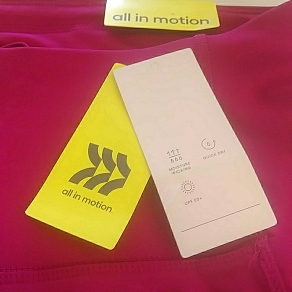 All in Motion Women's Sculpted Linear Bike Shorts, 7" Cranberry - Picture 4 of 5